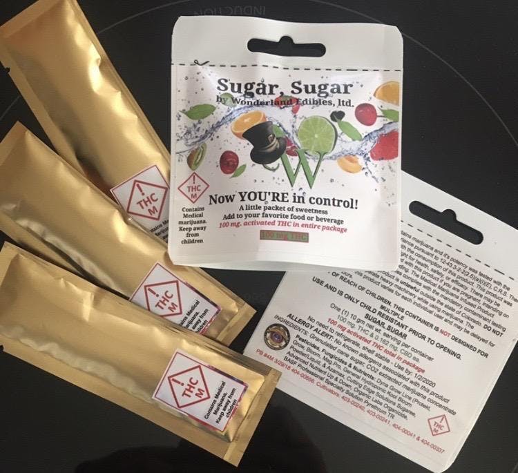 Photograph of product: WONDERLAND - SUGAR, SUGAR PACKET