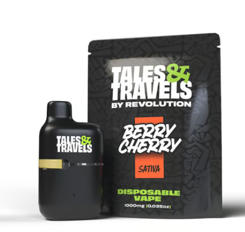 Photograph of product: Tales & Travels | Berry Cherry Disposable | 1g