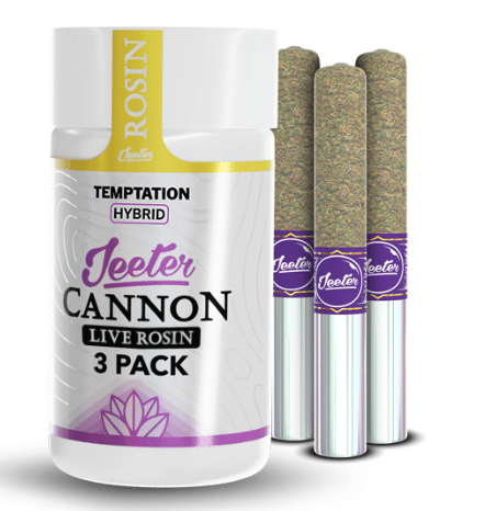 Photograph of product: 3pk. Baby Cannon | Mandarin Glue - Jeeter Live Rosin Infused - 1.5g - 