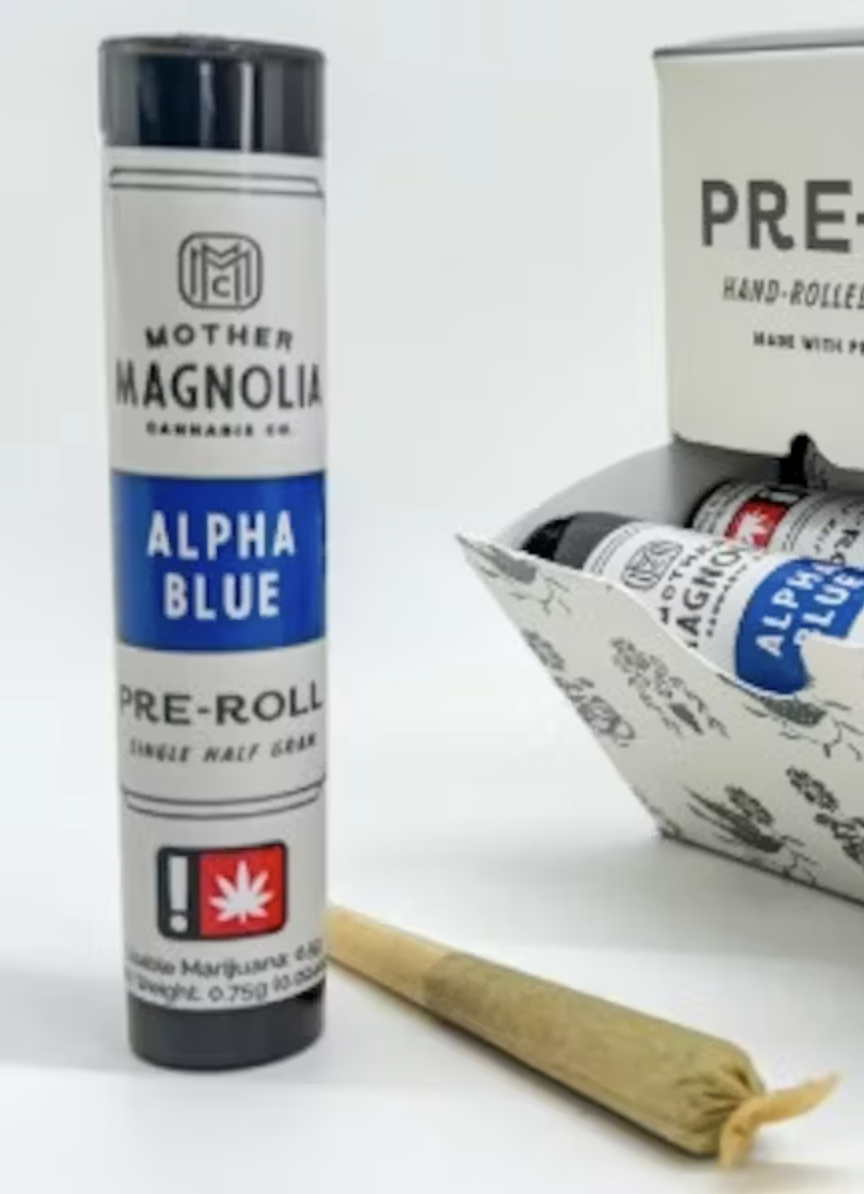 Photograph of product: Mother Magnolia Pre-Roll | Alpha Blue (S)