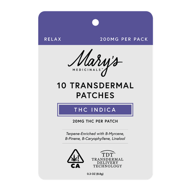 Photograph of product: 10-Pack Relax (TH-oui Oui'd) Transdermal Patches (CA)