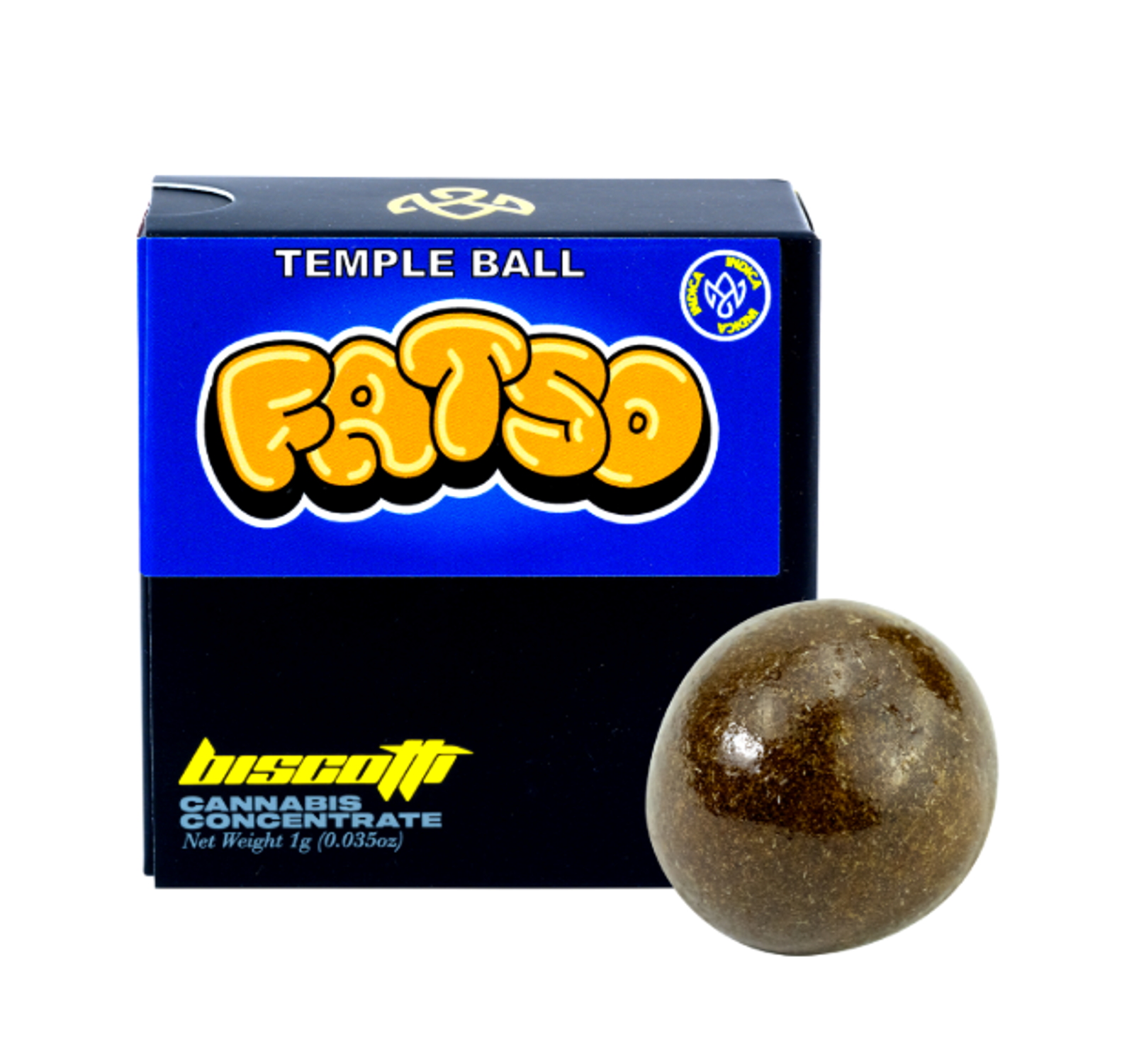 Photograph of product: Biscotti | Fatso Temple Ball au chocolat | 1g