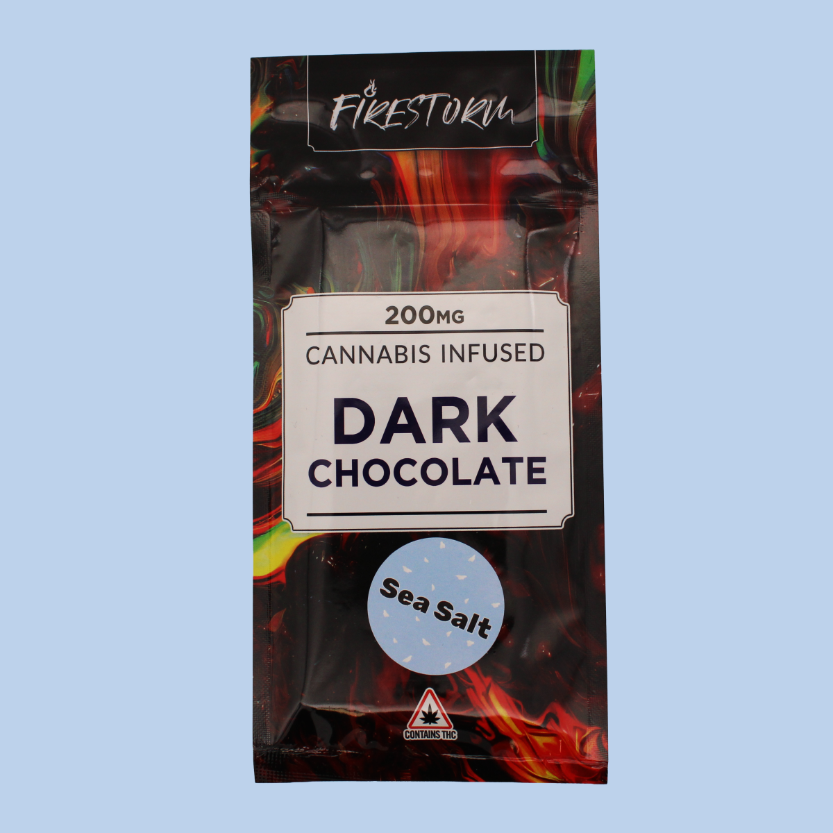 Photograph of product: Firestorm - Dark Chocolate Sea Salt - 200mg