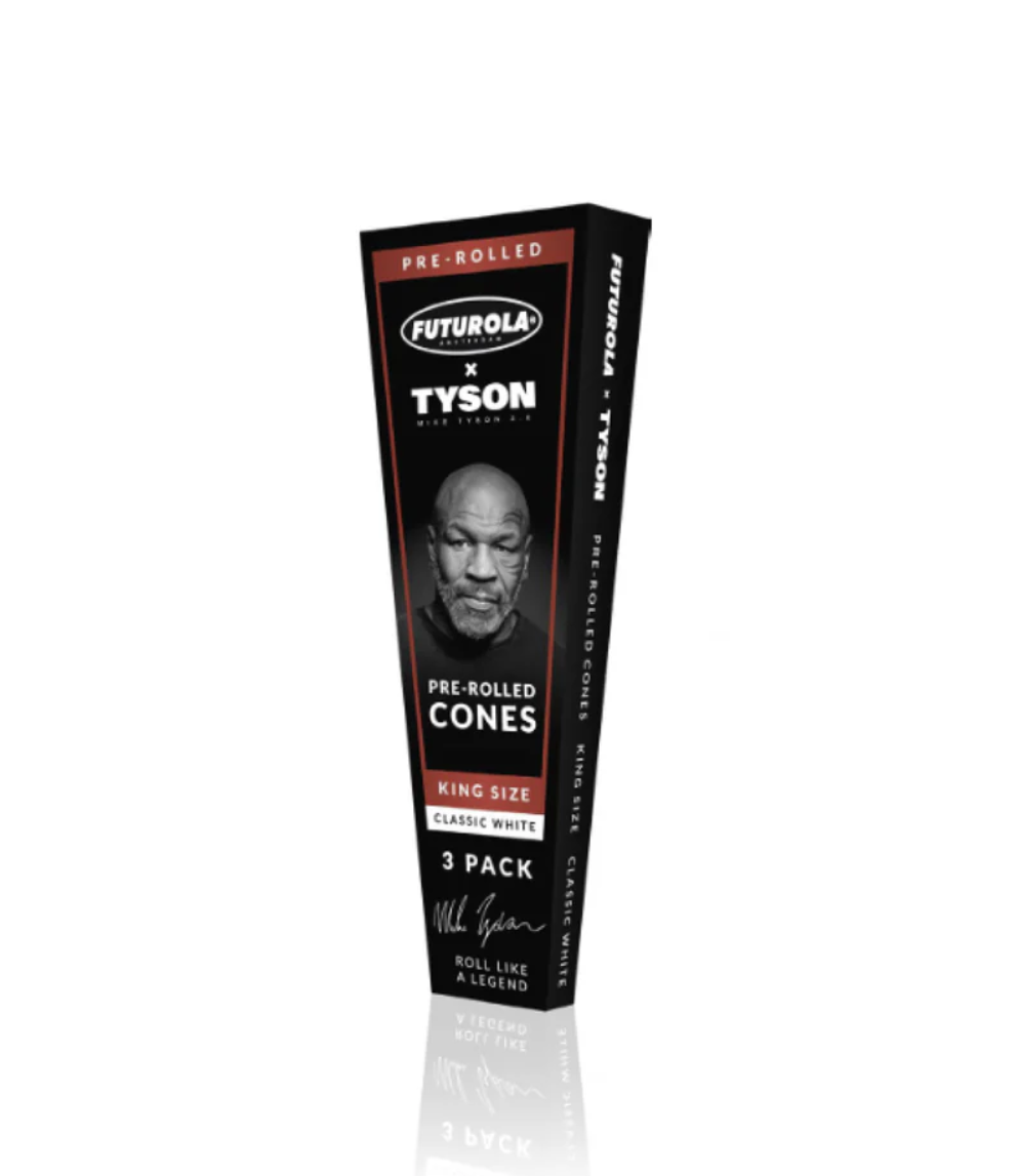 Photograph of product: Tyson 2.0 x FUTUROLA Pre-Rolled Cones 3pk - King Size