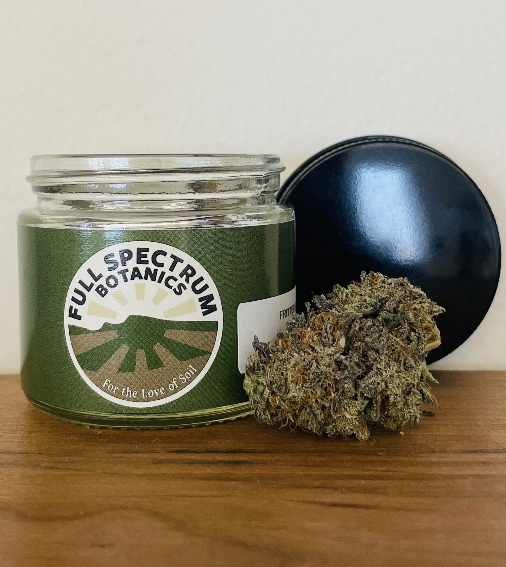 Photograph of product: Full Spectrum Botanics | Fritter Glitter | Flower | 3.5g | 20.83% TH-oui