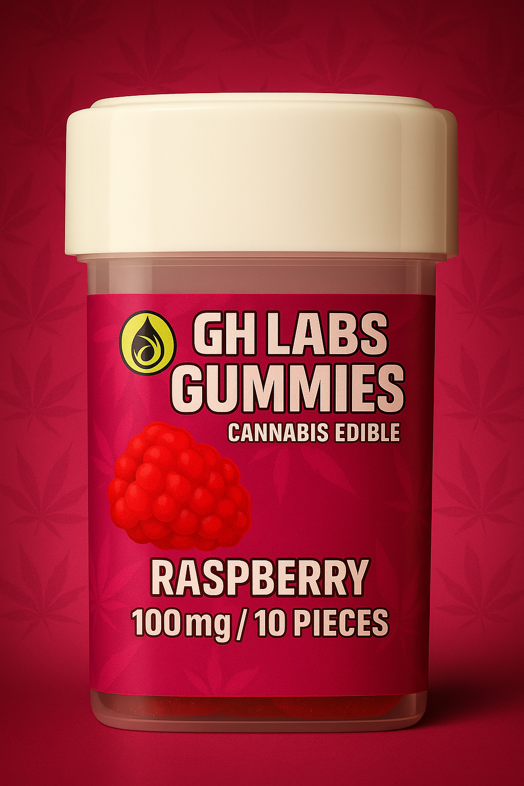 Photograph of product: GH Blaze Bites - Raspberry 100mg TH-oui