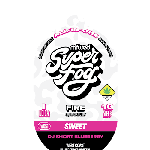 Photograph of product: Mfused Fire - DJ Short Blueberry - Vape - LR Dispo - 1g