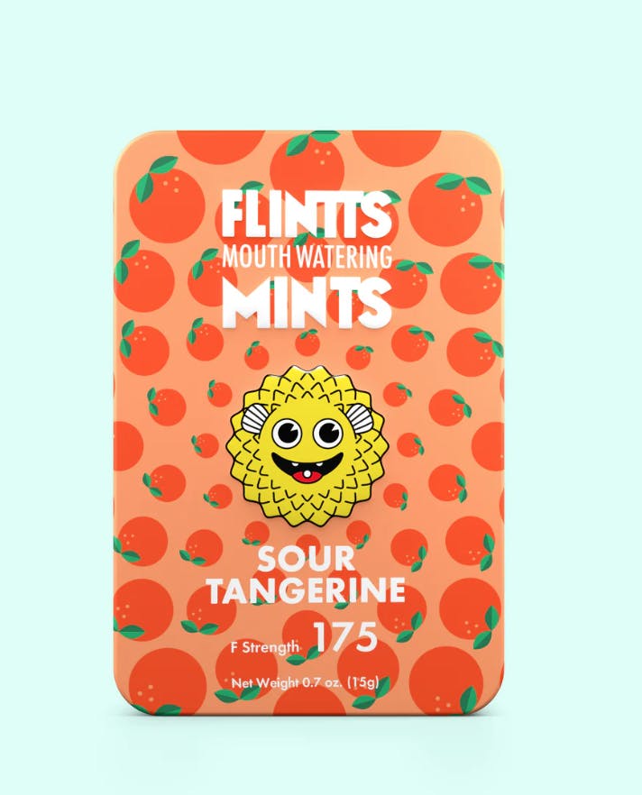 Photograph of product: Flintts Mints - Sour Tangerine