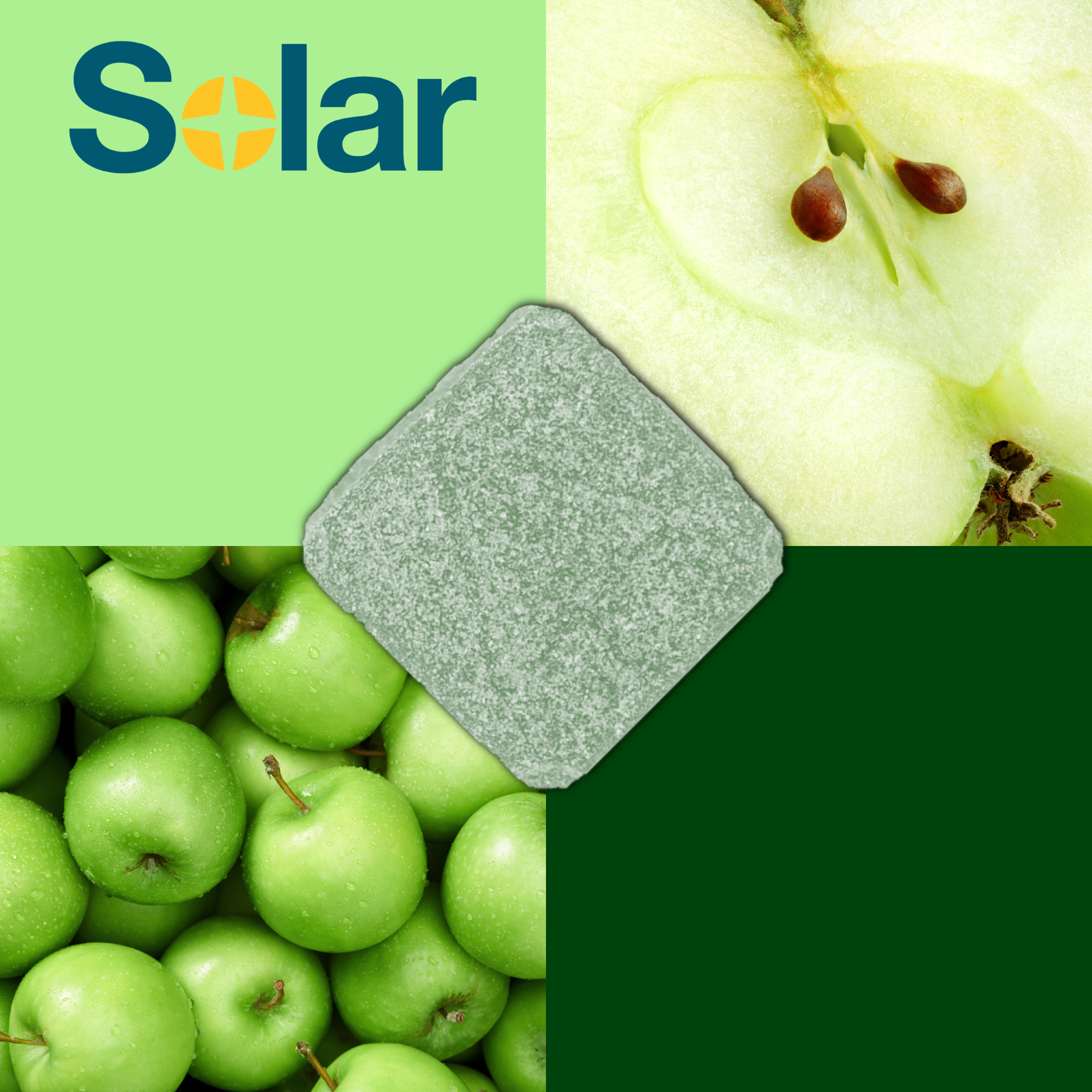 Photograph of product: Recharge 2:1 (CBD:TH-oui) | Green Apple | Solar Nano Gummies | 20pk