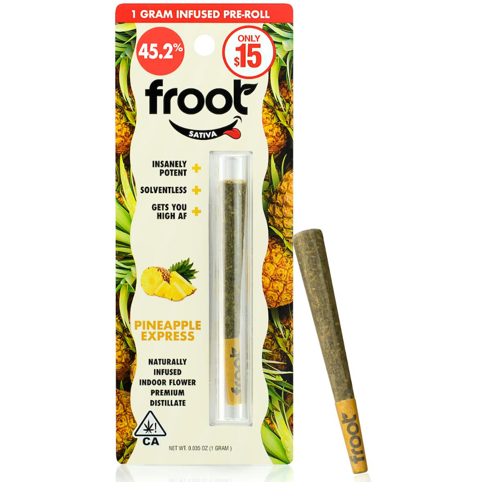 Photograph of product: Froot Preroll - Pineapple Express