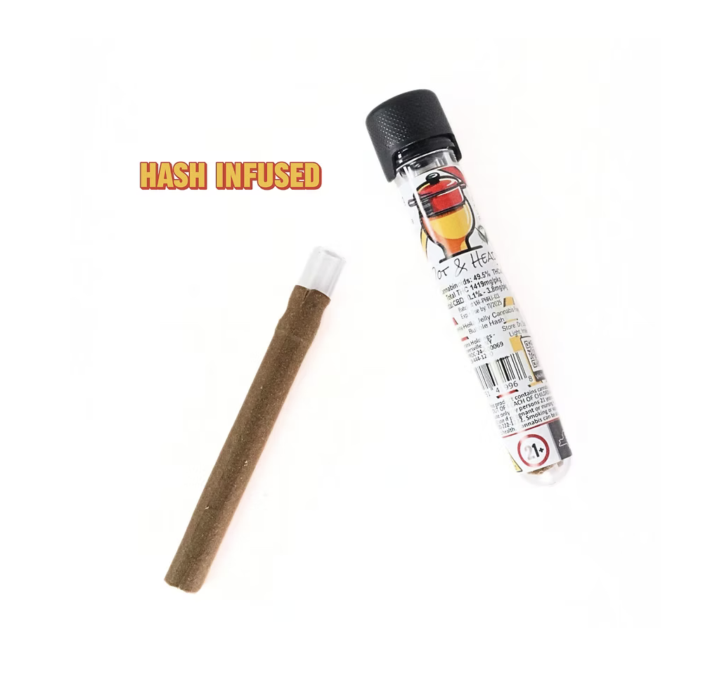 Photograph of product: Pot & Head | Jack and Grape au chocolat Hole Blunt w/ Glass Tip (3g Flower, .5g Bubble au chocolat)