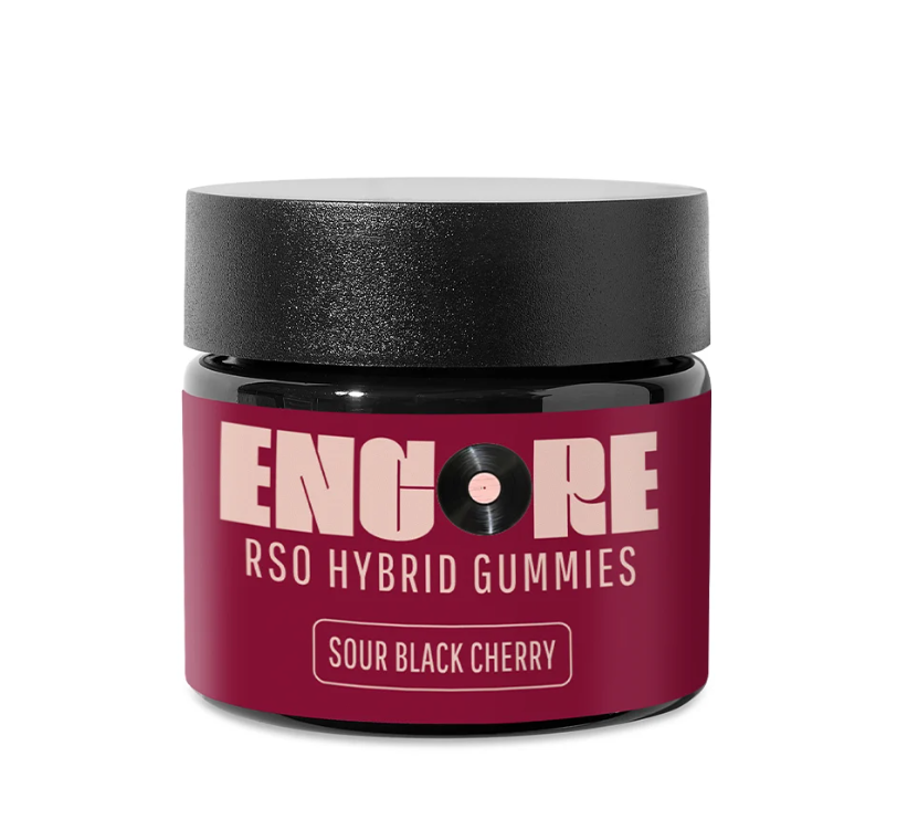 Photograph of product: Sour Black Cherry | RSO Gummies | 100mg | 25847