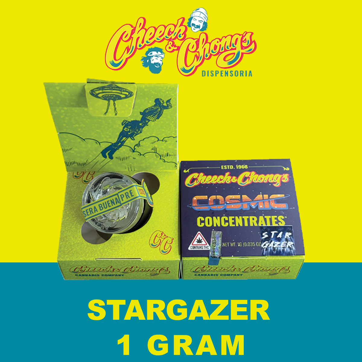 Photograph of product: Cheech & Chong's Cosmic Concentrates Stargazer 1g Live Diamonds