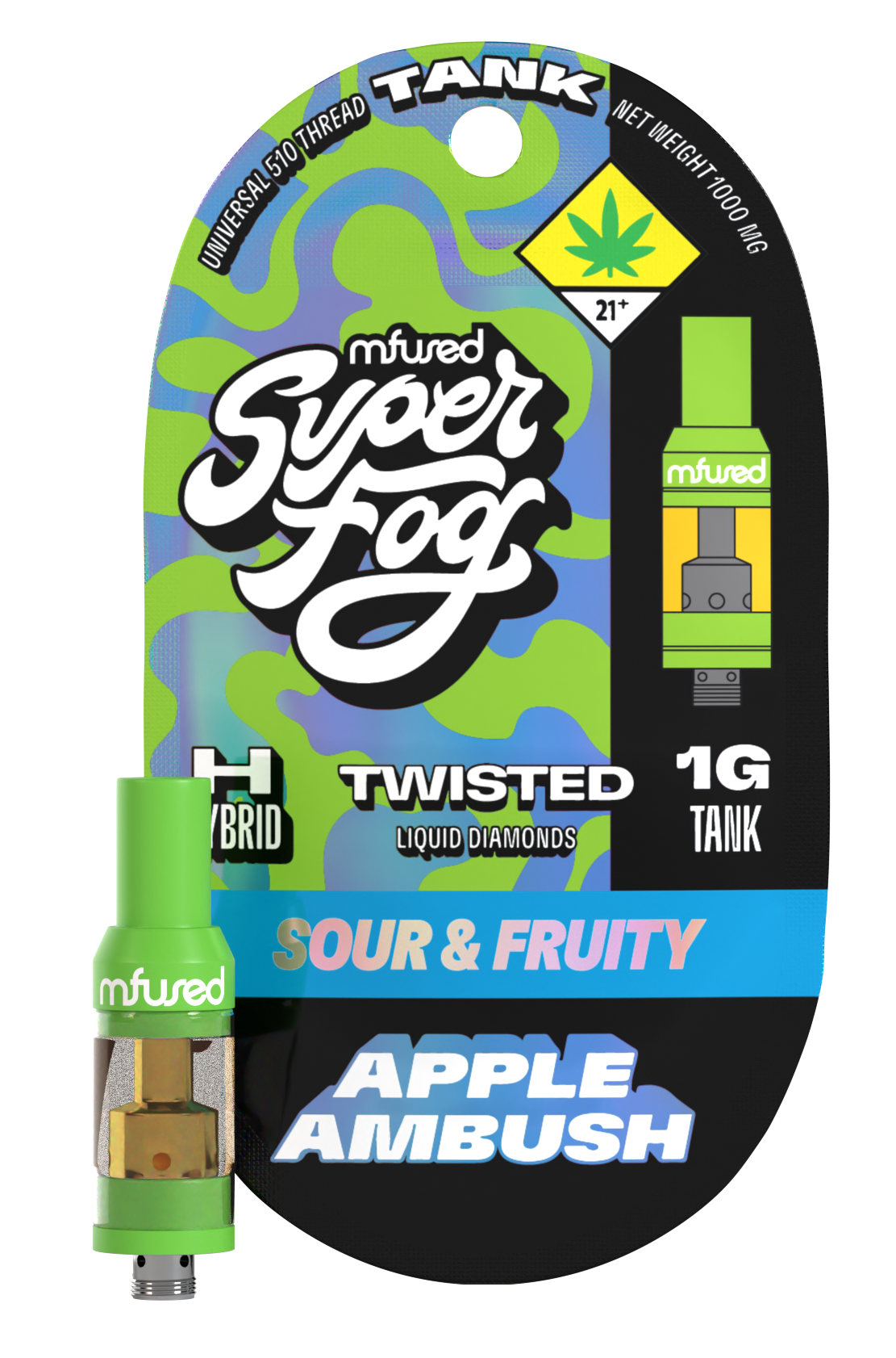 Photograph of product: Twisted - Cartridge - Apple Ambush Tank (Apple Flavored)
