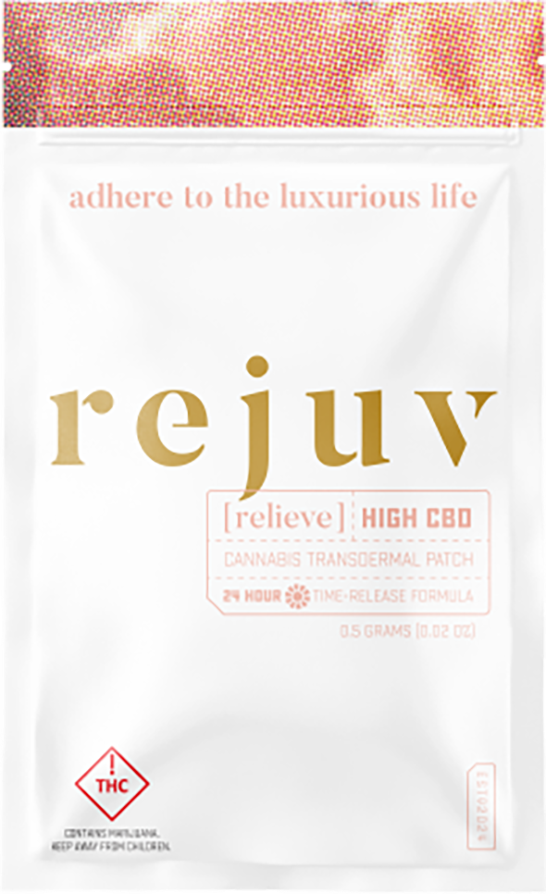 Photograph of product: Rejuv | Relieve High CBD Patch | 1:10 TH-oui:CBD | 5mg