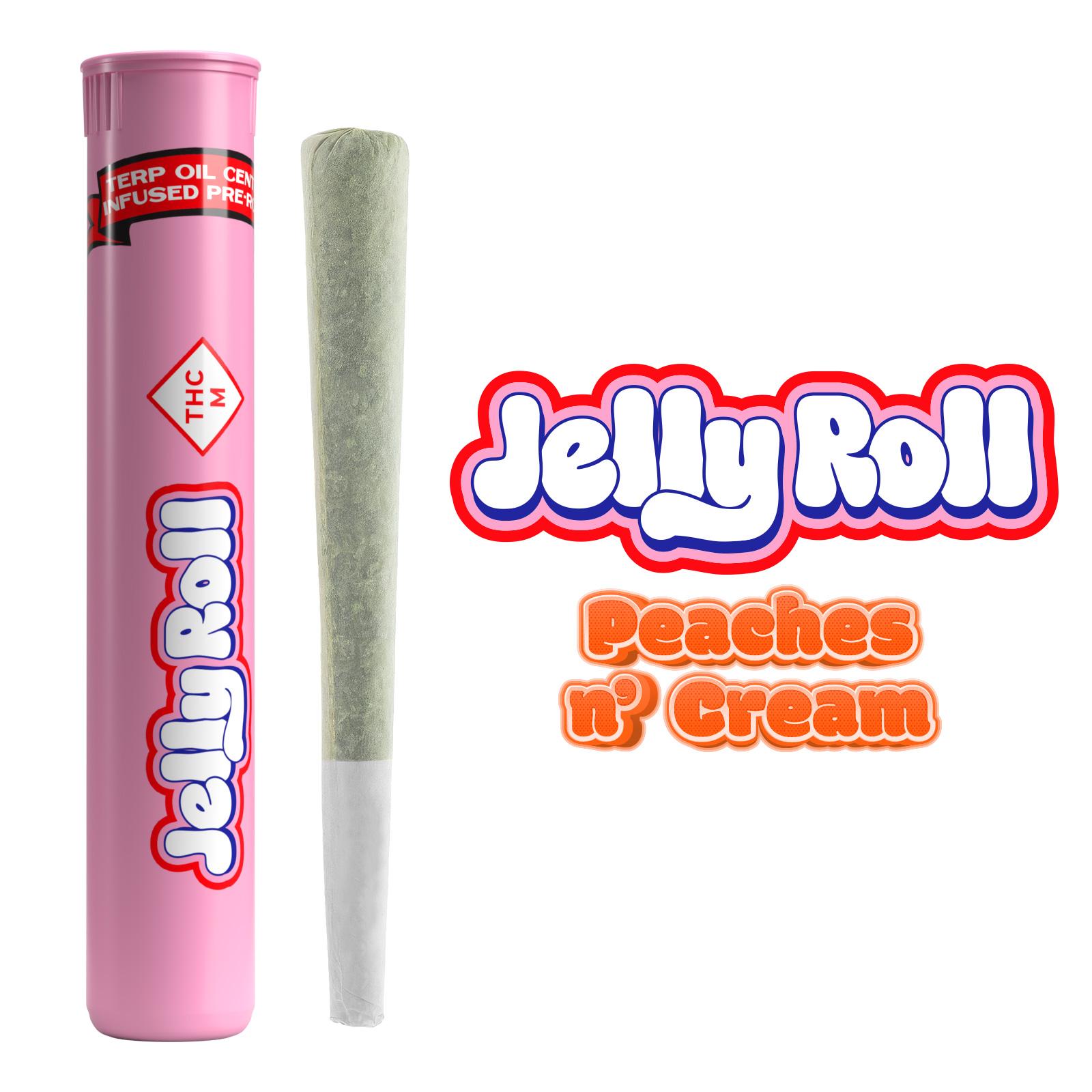 Photograph of Product: Peaches N Cream Infused Preroll (1.1g)