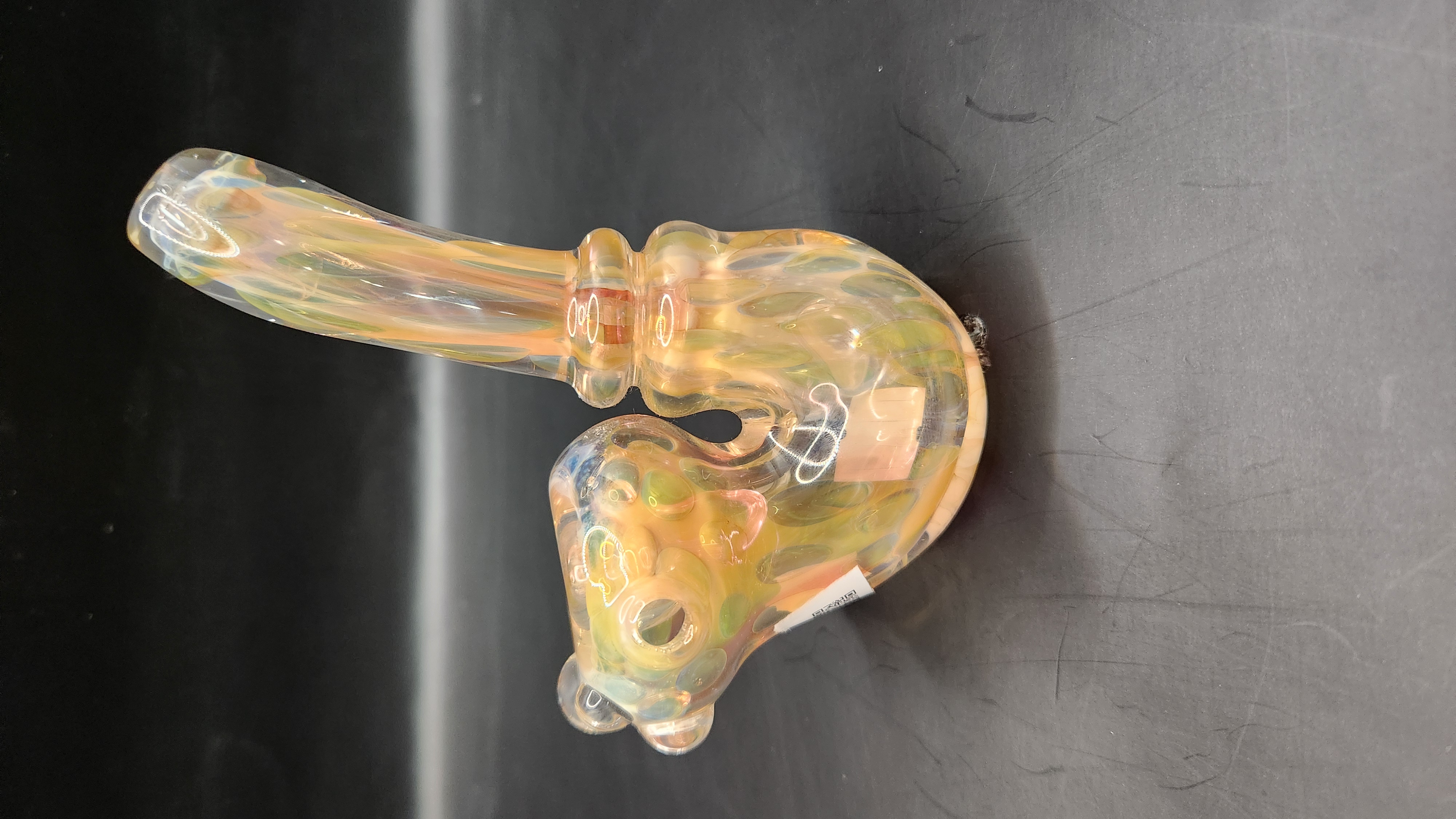 Photograph of product: Glass - Cotton Candy Colored Sherlock pipe
