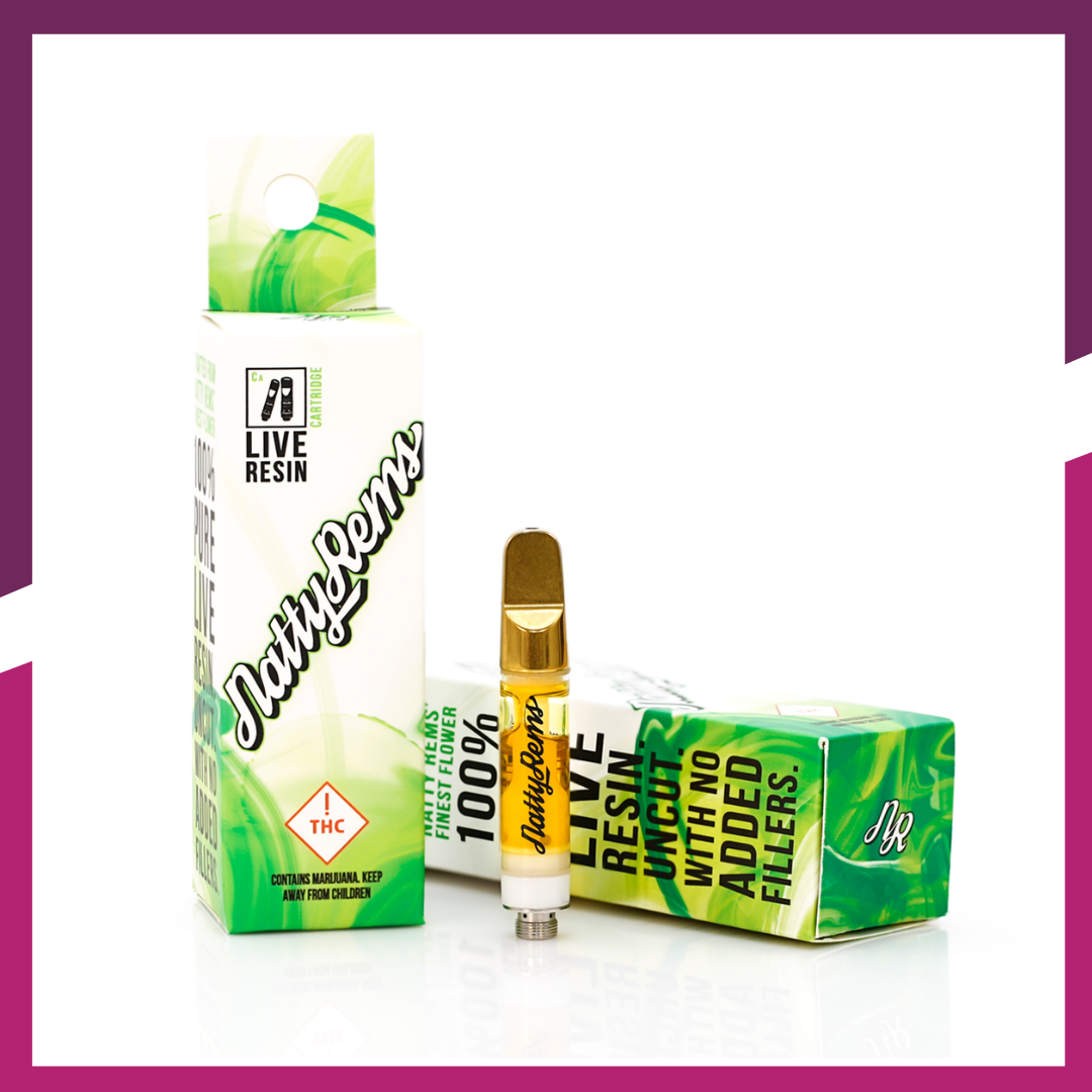 Photograph of product: Banana Kush - Gold Tip | Live Resin Cartridge | Settle