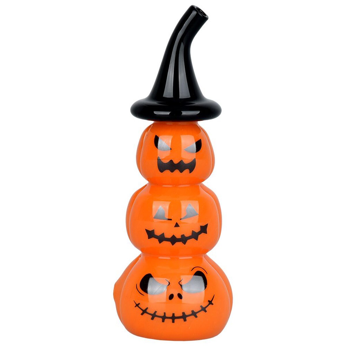 Photograph of product: Stacked Jack-O-Lantern Hand Pipe