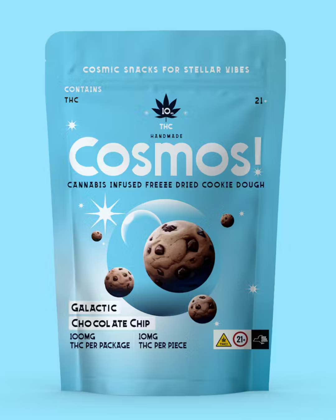 Photograph of product: Cosmos!: 10ct Oui'd Infused Freeze Dried Cookie Dough