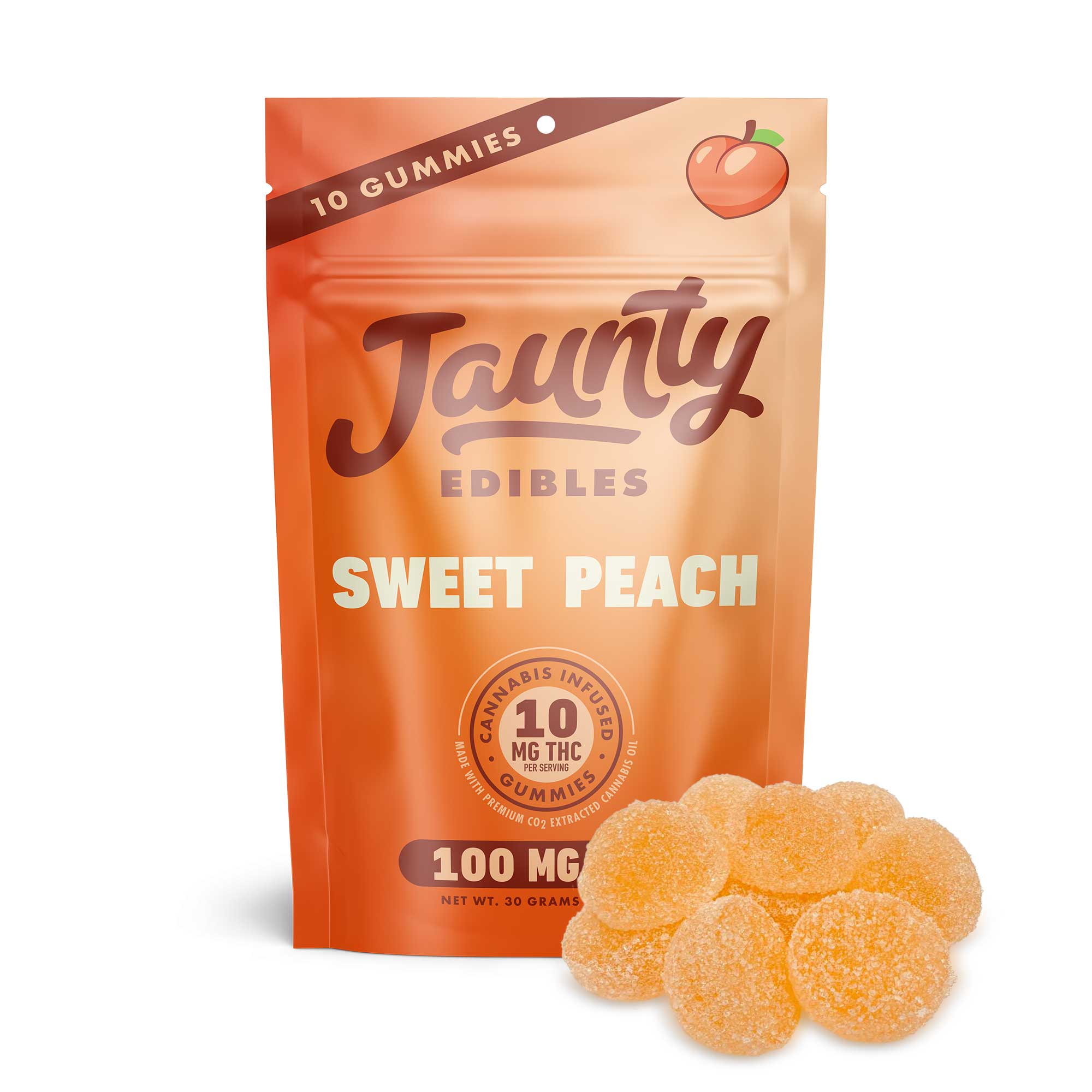 Photograph of product: Sweet Peach | 100mg | 10pk