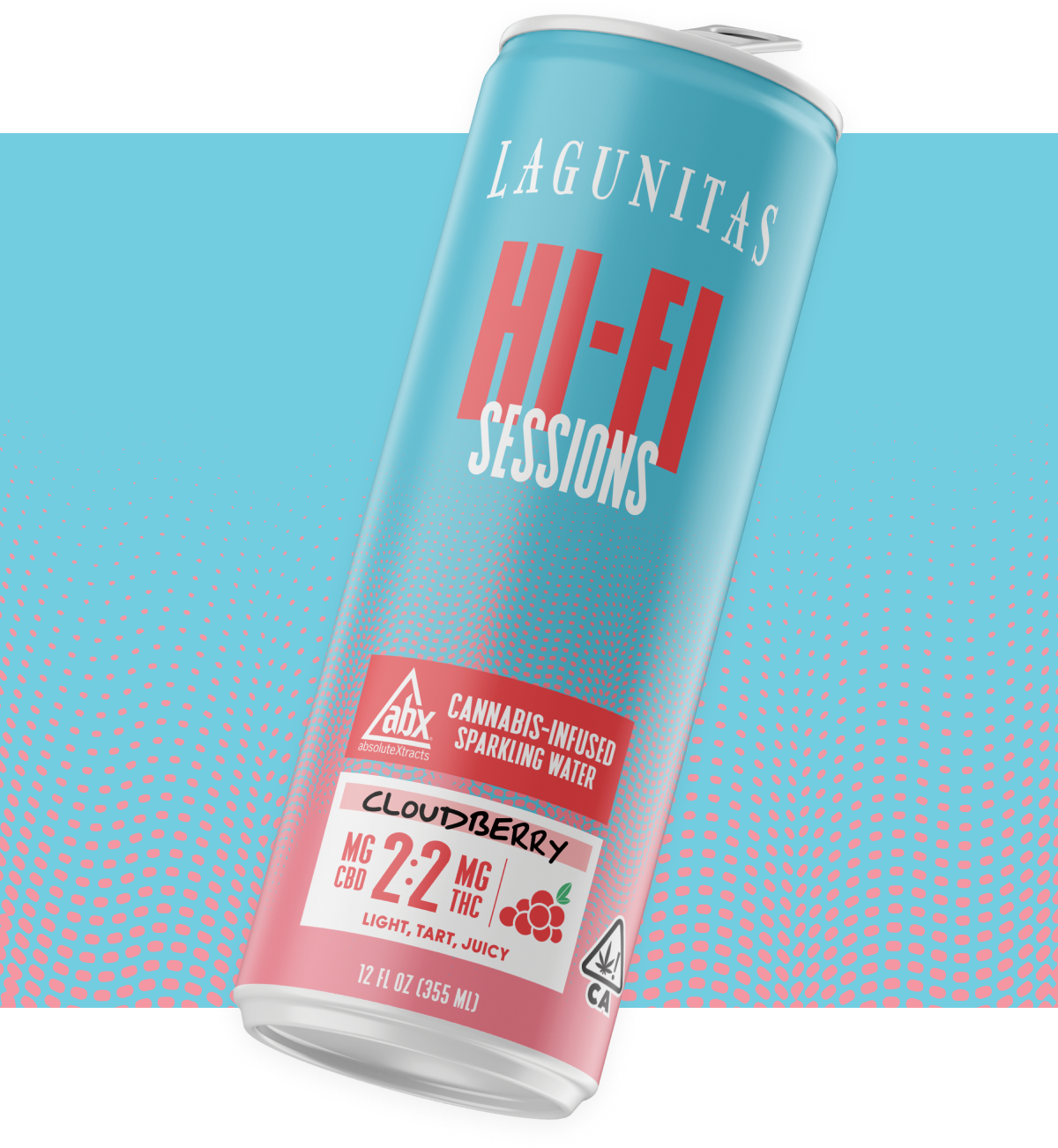 Photograph of product: Lagunitas Hi Fi - Cloudberry 1:1 - 2mg CBD 2mg TH-oui Beverage