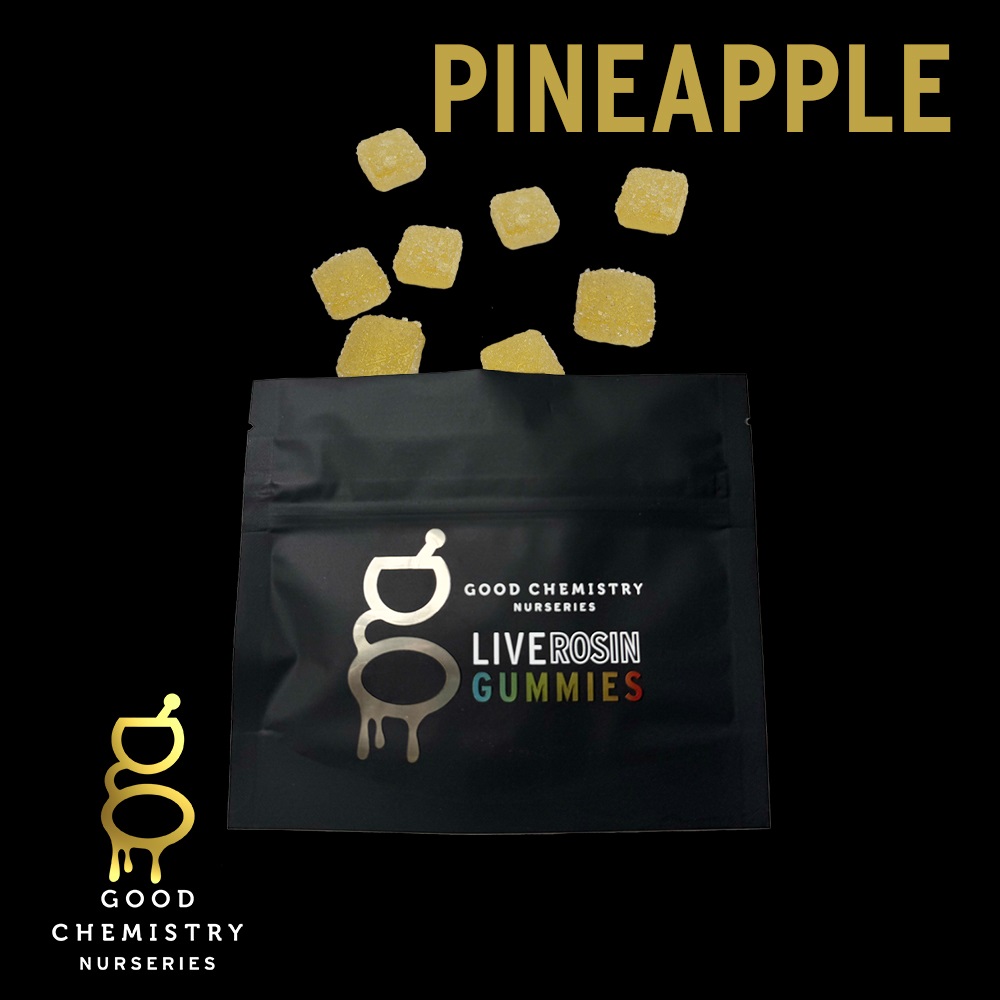Photograph of product: Pineapple Live Rosin Gummies | 100mg - Good Chemistry