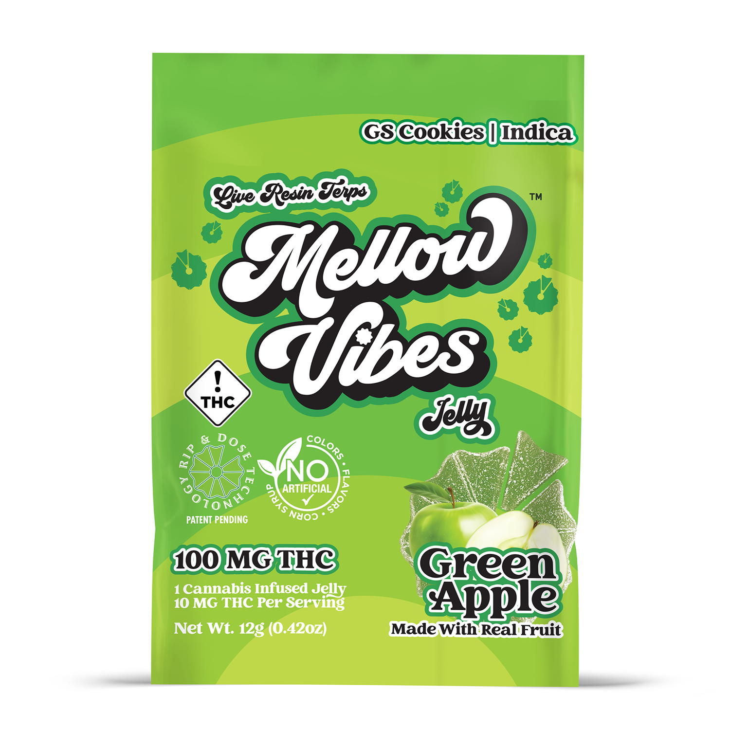 Photograph of Product: Green Apple LR Jelly (I) 100mg
