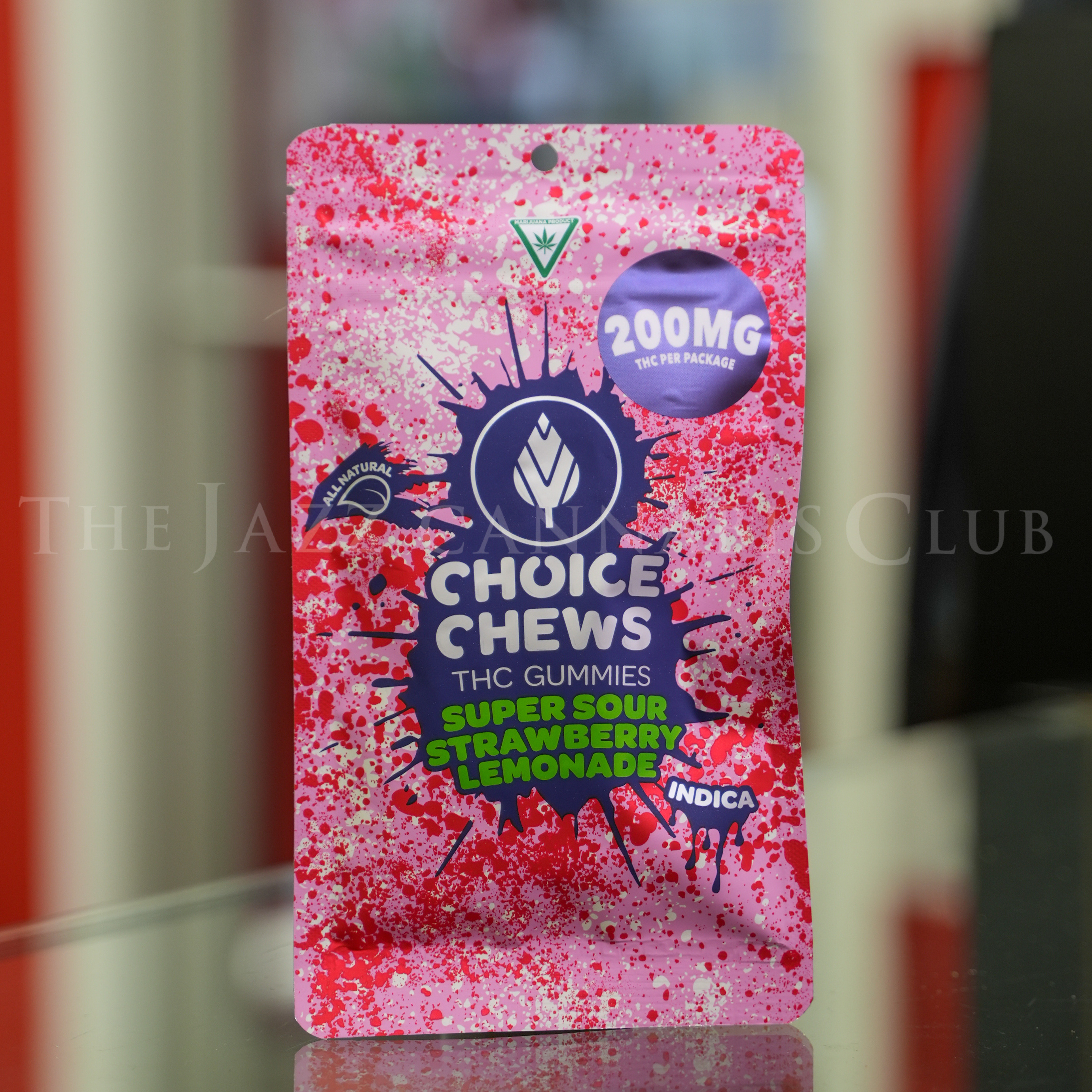 Photograph of product: Choice - Super Sour Strawberry Lemonade (Oui'd) - 200mg Gummies