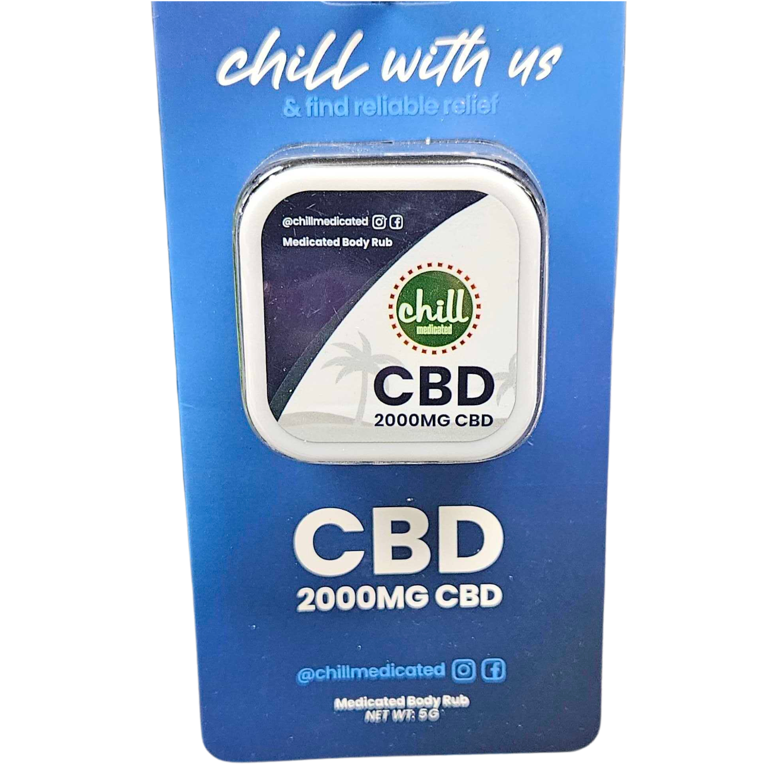 Photograph of product: CHILL MEDICATED | Topical | To-Go CBD | 2000mg
