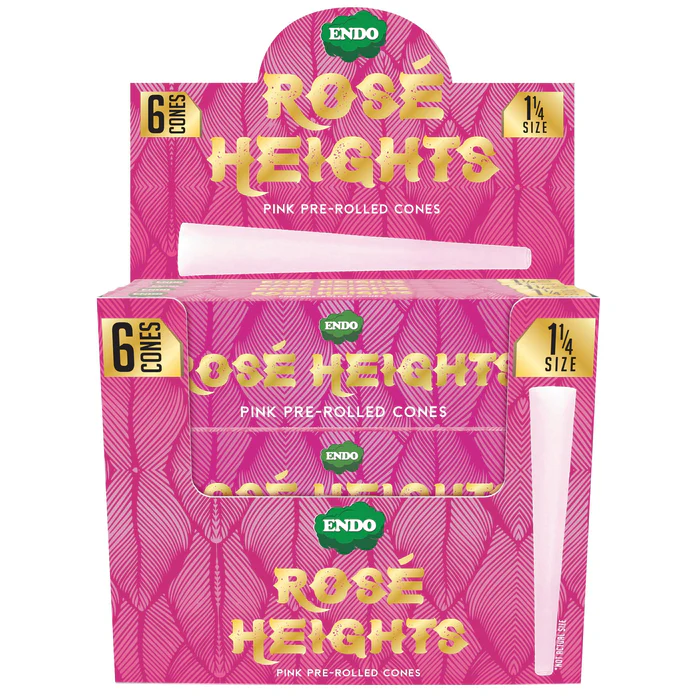 Photograph of product: ENDO Rose Heights Pink Cones - 1 1/4 Size - 6pk