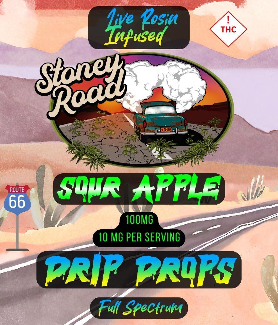 Photograph of product: Sour Apple Live Rosin Drops - 100MG