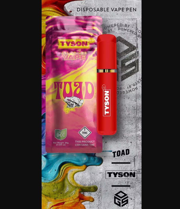 Photograph of product: Toad  Disposable Vape (H) [1g] - 