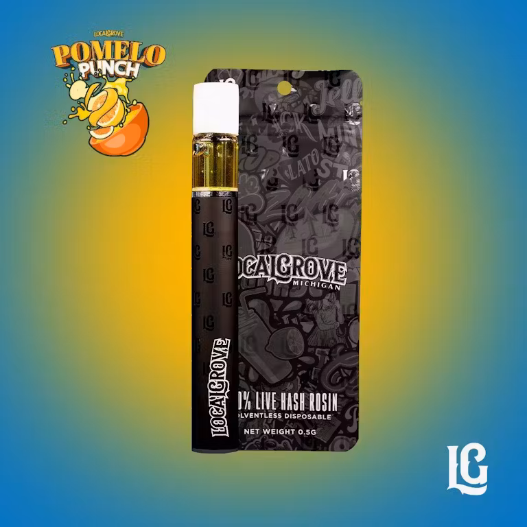 Photograph of product: Local Grove - .5g au chocolat Rosin Disposable - Pomelo Punch