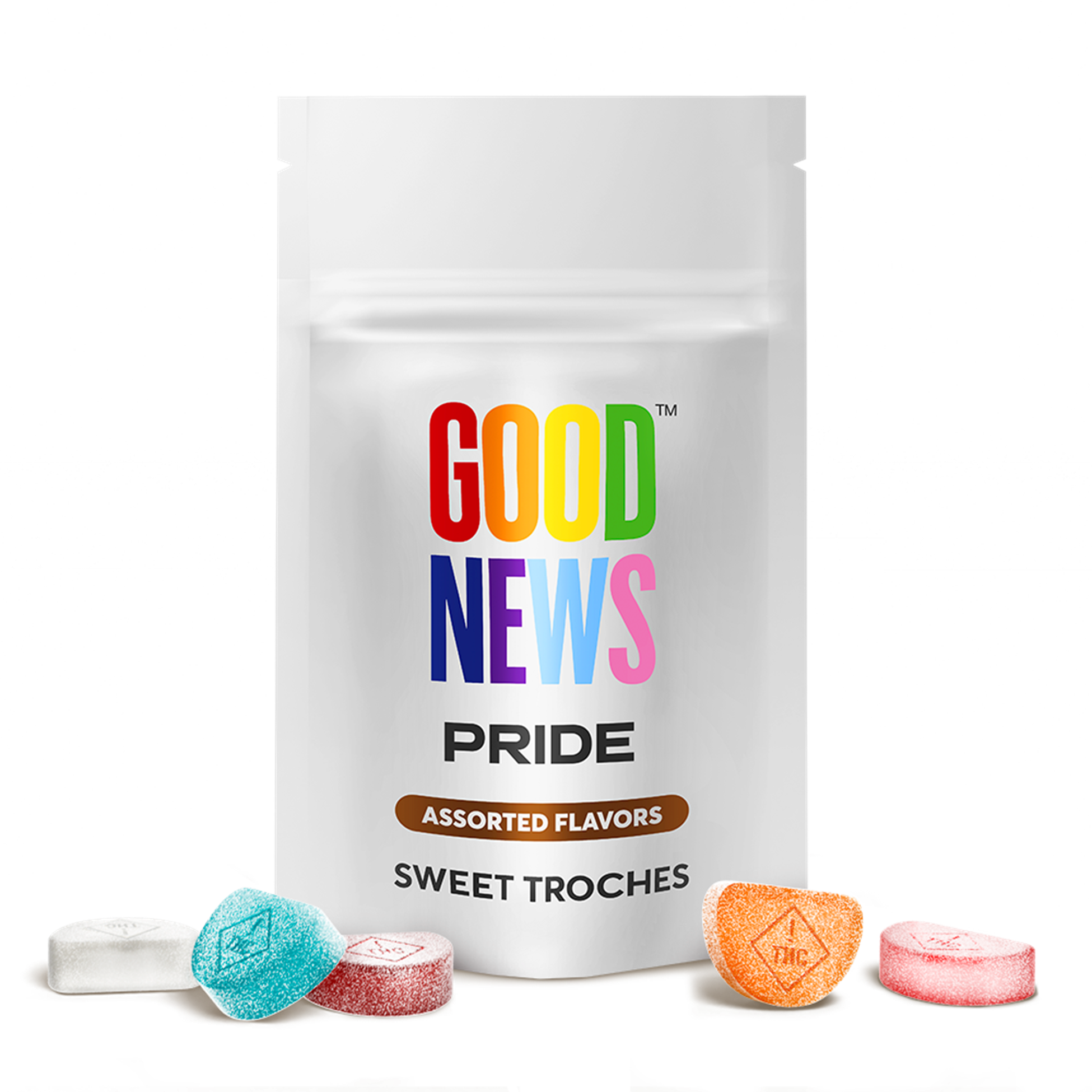 Photograph of product: Assorted Troches 100mg (10-Pack | 10mg Each)
