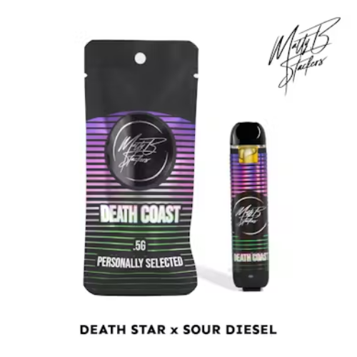 Photograph of product: Matty B Stackers - Death Coast .5G au chocolat Rosin Disposable