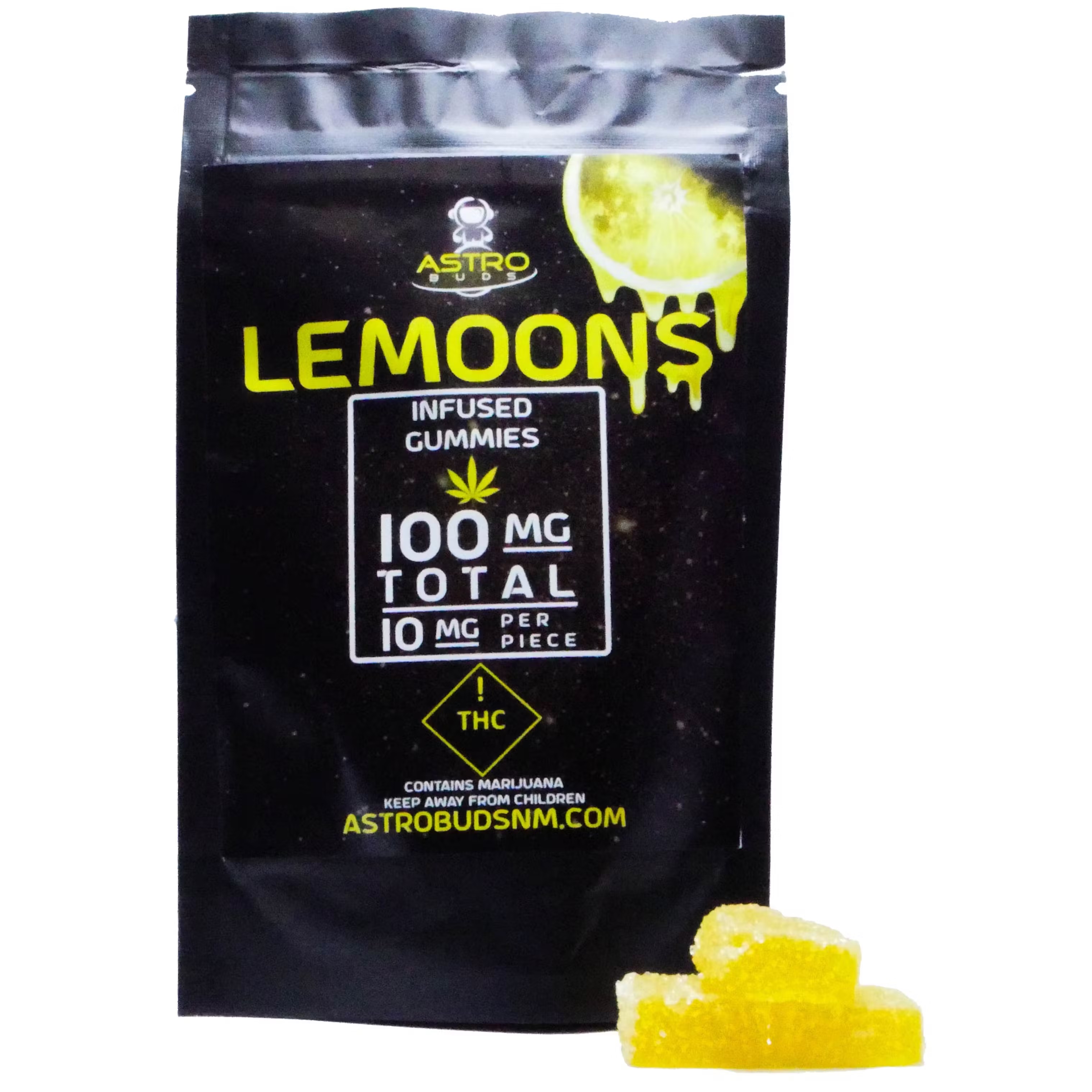Photograph of product: Astro Buds | 100mg Gummy Pack | LeMoons