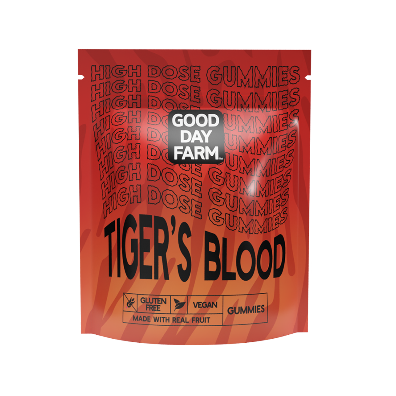 Photograph of product: TIGERS BLOOD | GUMMY | HIGH DOSE | 10 PACK | 40 MG