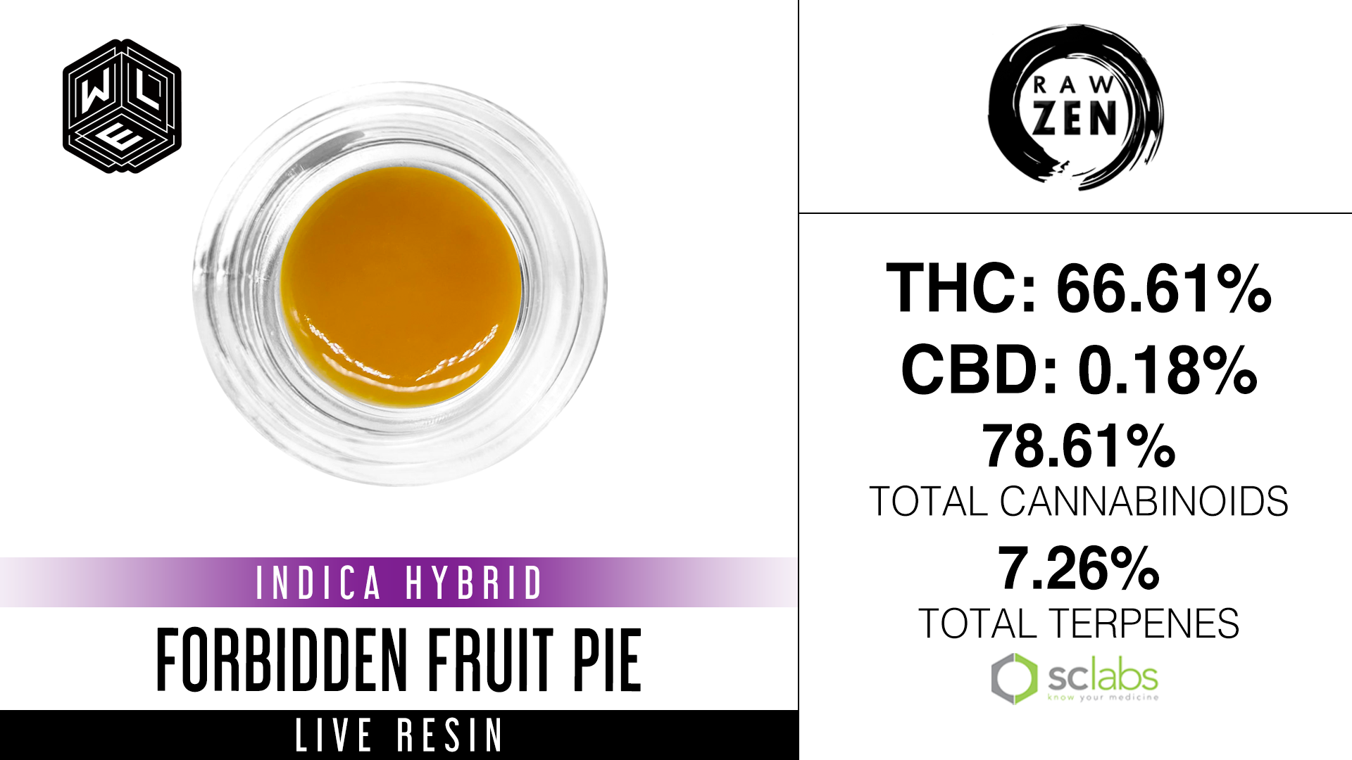 Photograph of product: WLE - Forbidden Fruit Pie (I) - Live Resin Sugar Sauce 1g