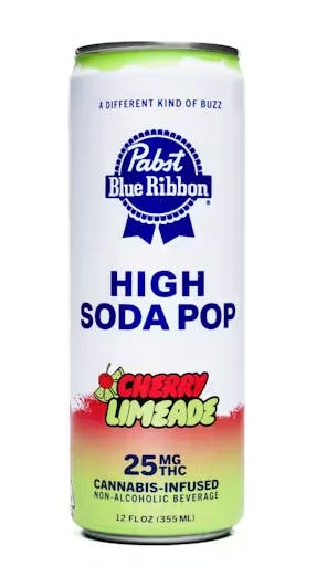 Photograph of product: Pabst Labs Infused High Soda 25mg - Watermelon Melon
