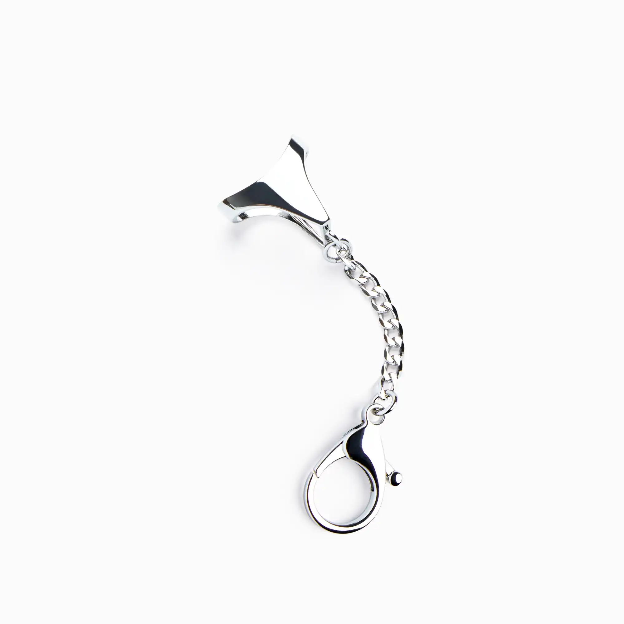 Photograph of product: Lighter Cover Keychain Thong Bottom | Silver