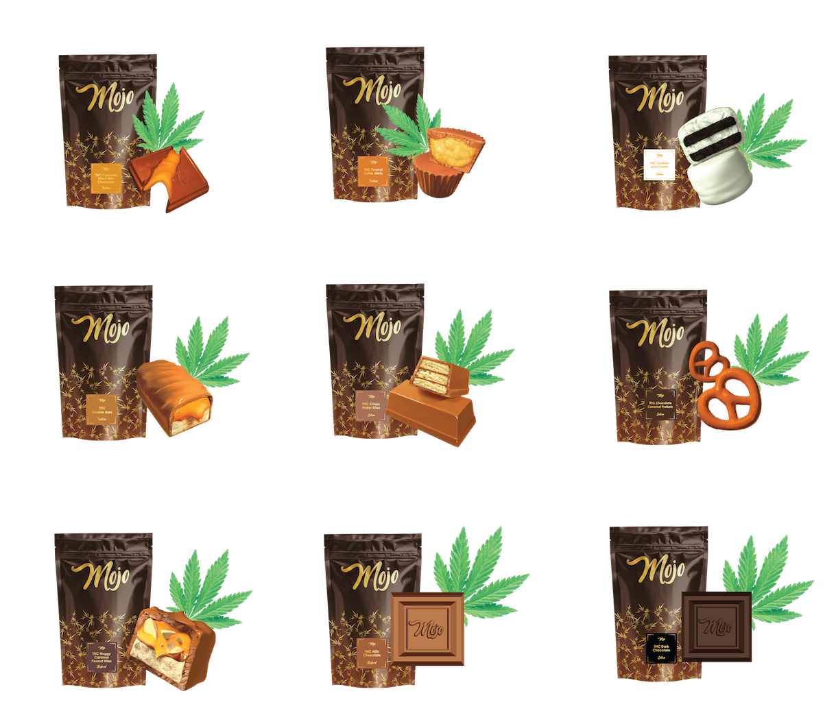 Photograph of product: MOJO - MILK CHOCOLATE BITES - 200MG