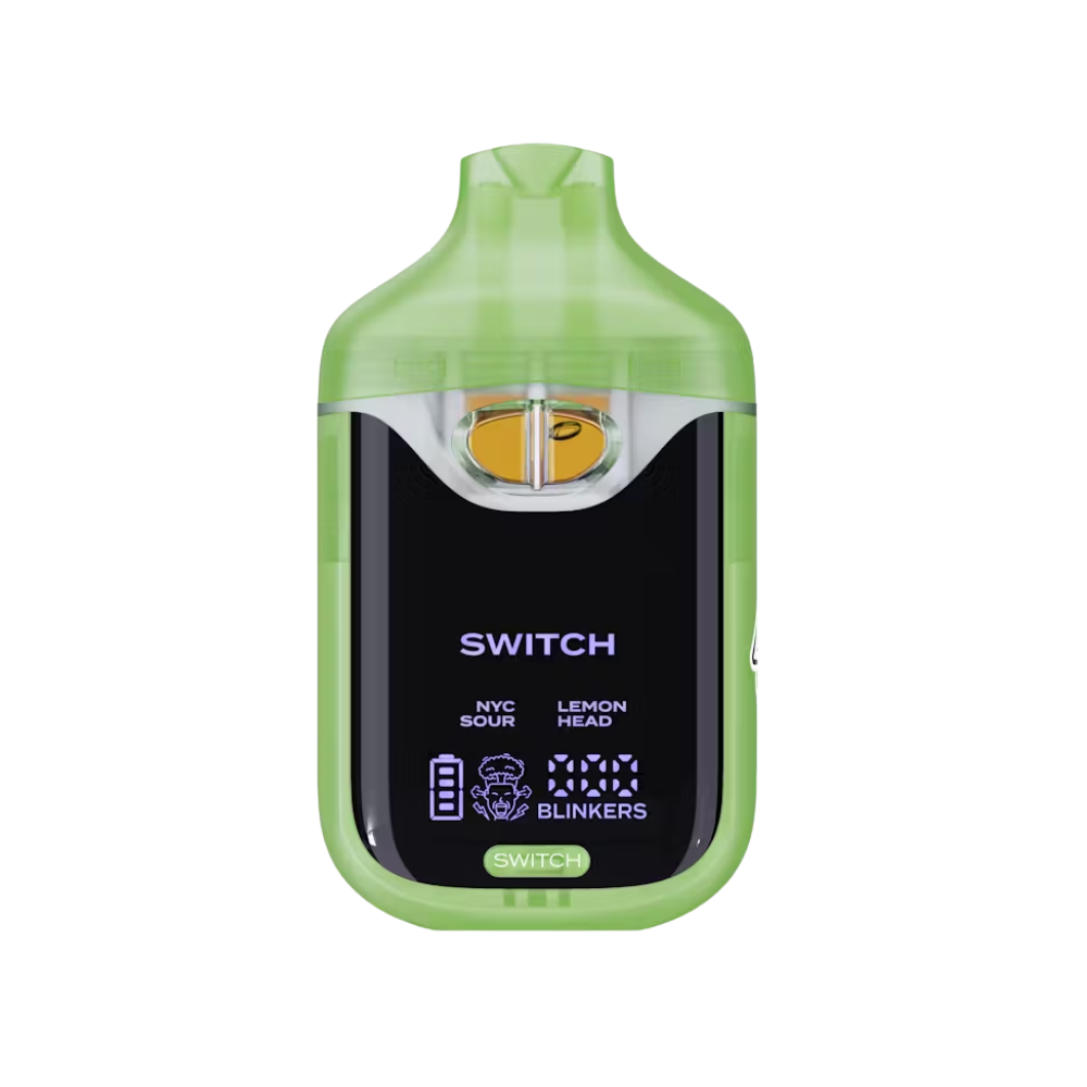 Photograph of product: NYC SOUR X LEMON HEAD LIQUID DIAMOND DUAL AIO V4 DISPOSABLE 1G - BOUTIQ