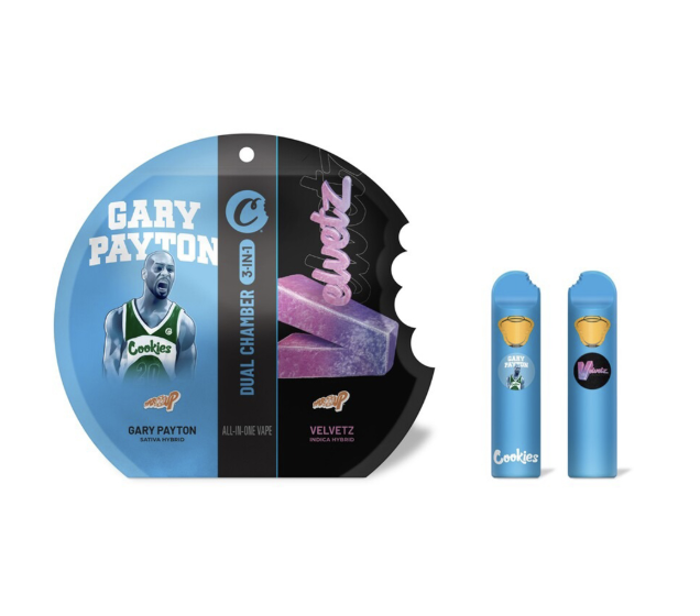 Photograph of product: COOKIES GARY PAYTON X VELVETZ DISPOSABLE 1G