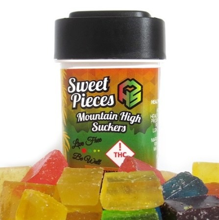 Photograph of product: MHS Mixed Berry Pieces Hard Candy 100mg (H)