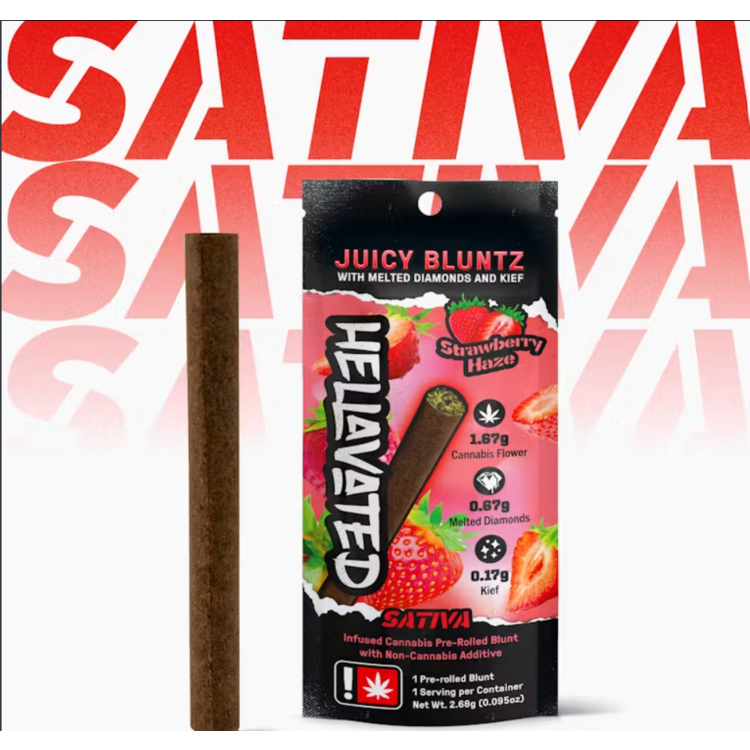 Photograph of product: Hellavated Strawberry Haze Blunt