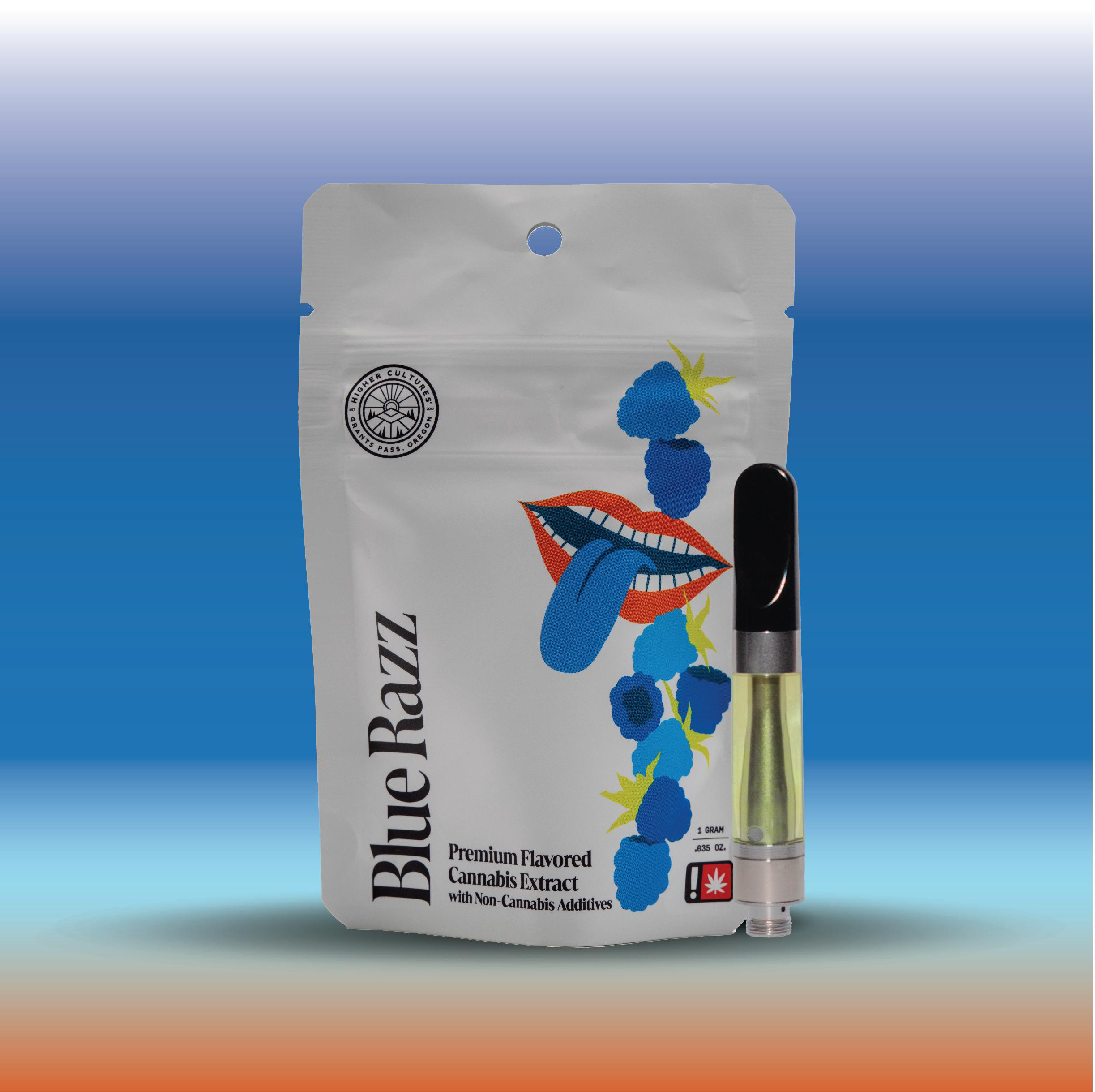 Photograph of product: Higher Cultures Distillate: Blue Razz