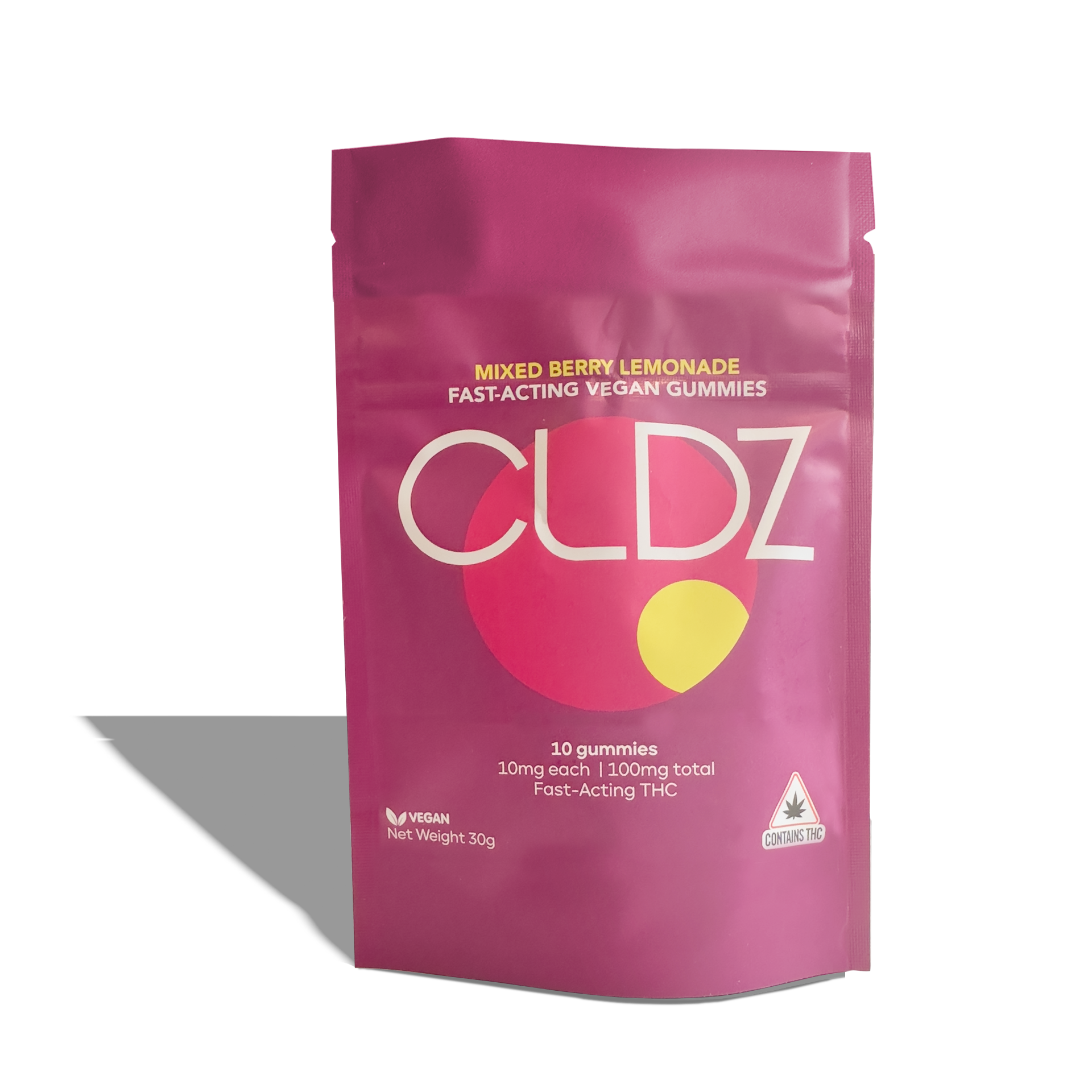 Photograph of product: Oui'd Gummies - TH-oui 10mg - Mixed Berry Lemonade - 20pk