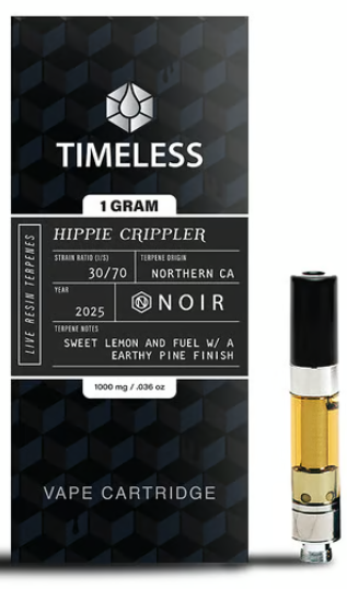 Photograph of product: Hippie Crippler  [S] - Live Resin Noir Cart