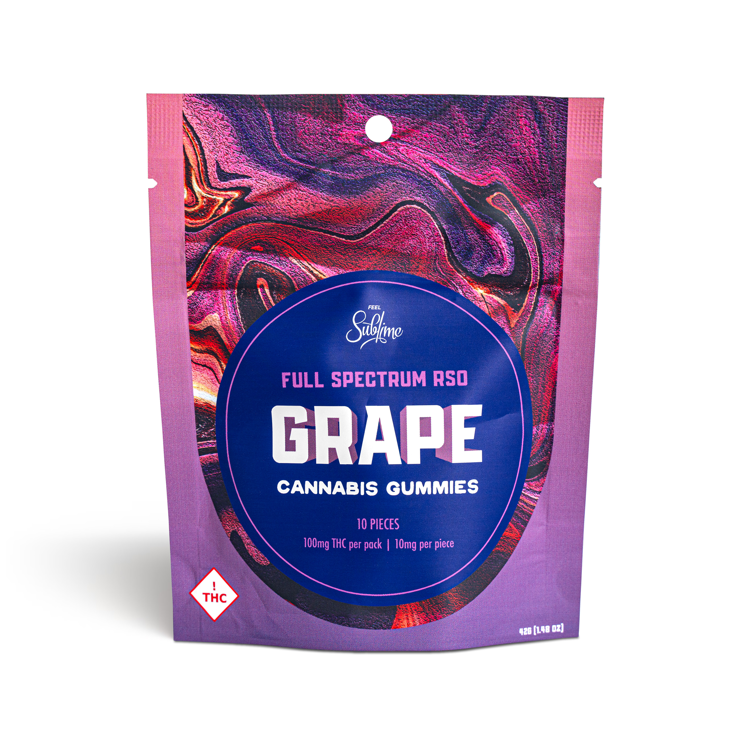 Photograph of Product: Grape RSO Gummies - 100mg